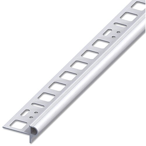 X Profil za rob stopnic Florentiner (2,5 m x 10 mm, aluminij) Slike