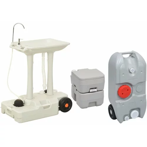  Prenosno stranišče in umivalnik s posodo za vodo za kampiranje, (20816956)