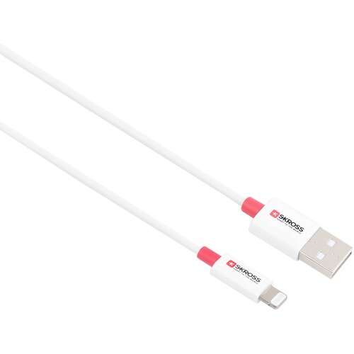 Skross USB kabel USB 2.0 USB-A vtič 1.20 m bela okrogel SKCA0004A-MFI120CN, (20426577) Cene