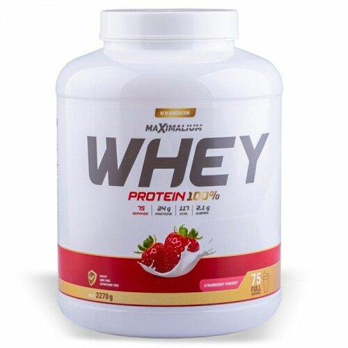 Maximalium Whey Protein 2,3kg Jagoda-Jogurt Slike