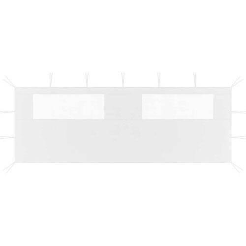  Stranica za paviljon z okni 6x2 m bela, (20703182) Cene