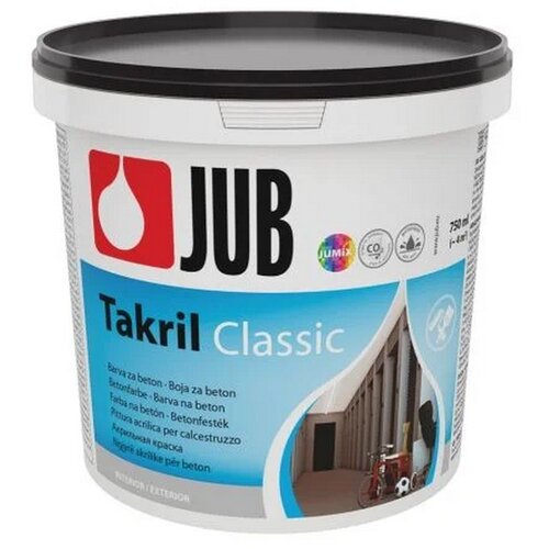 Jub Premaz za beton Takril crni 0,75 l Slike