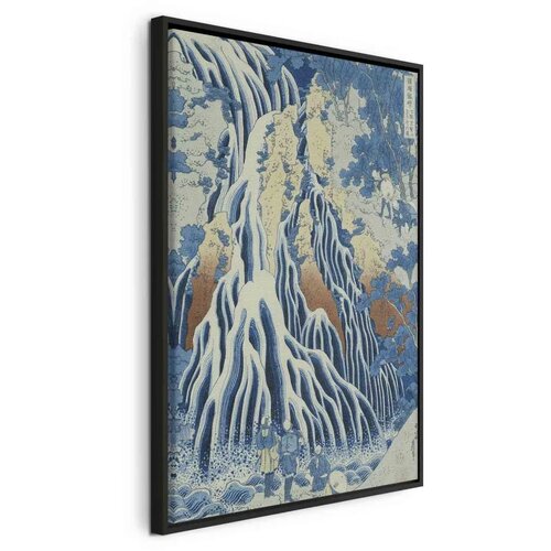  Slika - Hokusai Katsushika &ndash; Kirifuri Fall on Kurokami Mount 60x90 U crnom drvenom okviru Cijene
