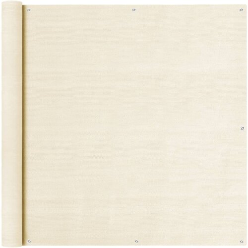 VidaXL Balkonsko platno krem 120x300 cm HDPE Slike