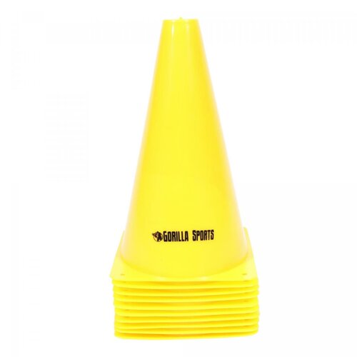  Set od 10 čunjeva za trening (23 cm / Žuti) Cene