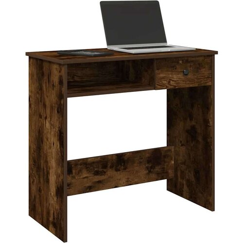 vidaXL Radni stol boja dimljenog hrasta 80x40x75 cm konstruirano drvo Cijene