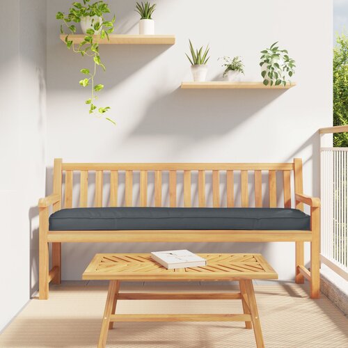 VidaXL Blazina za palete za klop Antracitna 200x40x8 cm Oxford Tkanina Slike