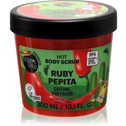 Organic Shop Body Scrub Ruby Pepita piling za tijelo sa zagrijavajućim efektom 300 ml Cijene