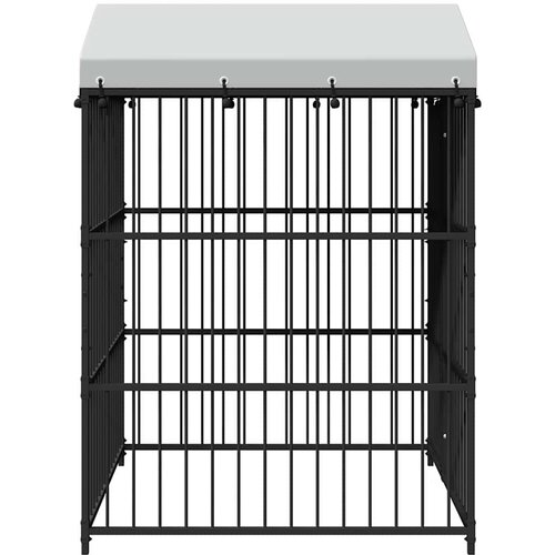  kavez za pse s krovom 150 x 150 x 210 cm Slike