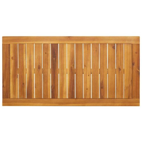 VidaXL Vrtni blagovaonski stol 110 x 56 x 75 cm masivno bagremovo drvo Slike