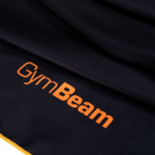 GymBeam Brzosu&amp;scaron;eći sportski ručnik Black/Orange Slike