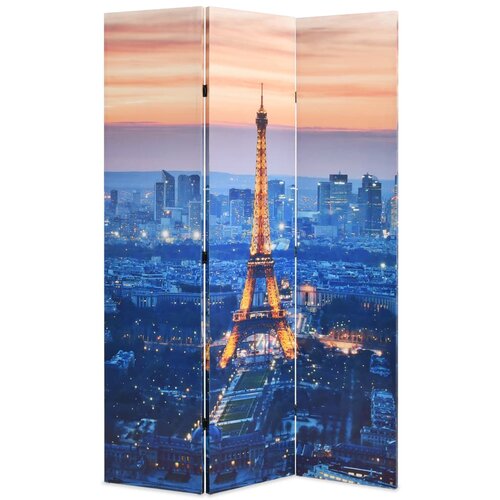 Furnova Zložljiv paravan 120x170 cm Pariz ponoči, (21929952) Cene