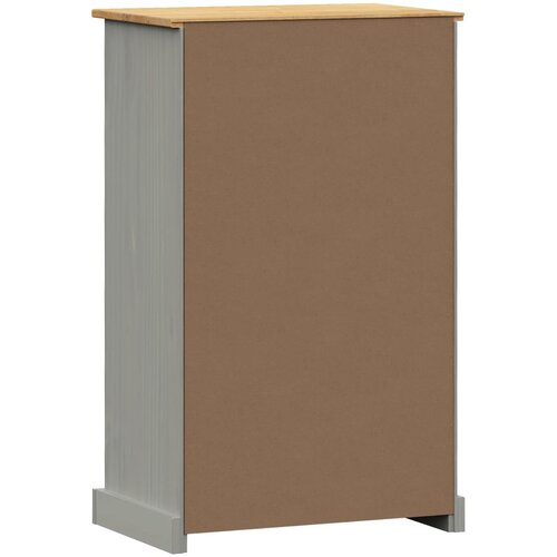 za cipele VIGO 60 x 35 x 96 cm sivi od masivne borovine Slike