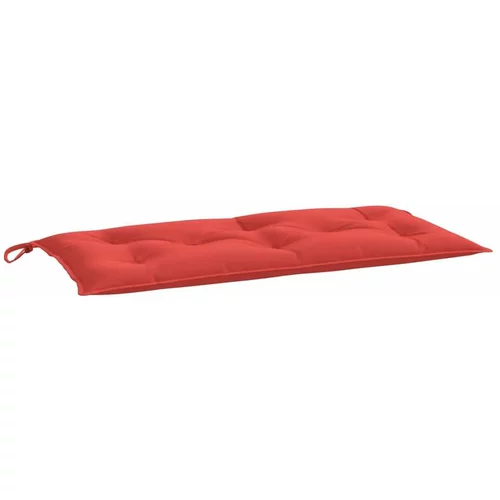 Jastuk za vrtnu klupu crveni 110 x 50 x 7 cm od tkanine Oxford