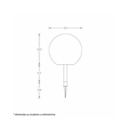  solea 53 solarna led lampa (O300mm) Cene
