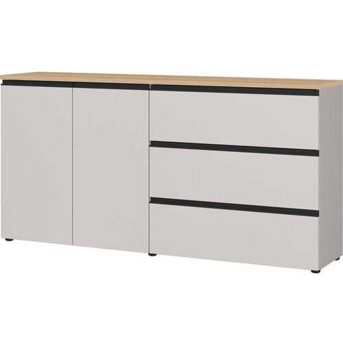 Germania Sivo-bež/v svetli naravni barvi komoda 180x91x41 cm Cormano &ndash; Cene