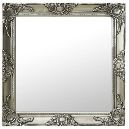  Zidno ogledalo u baroknom stilu 60 x 60 cm srebrno Cijene