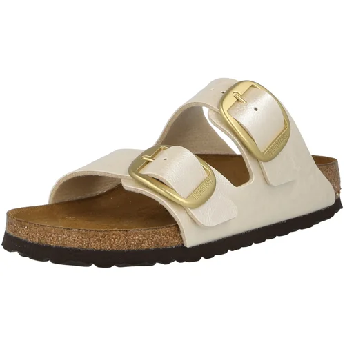 Birkenstock Natikače s potpeticom 'Arizona' zlatna / biserno bijela