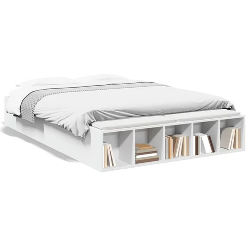  Okvir za krevet bijela 140x190 cm konstruirano drvo