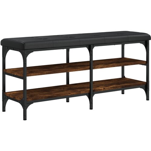 Maison Chic Klop za čevlje - Sedež za čevlje dimljen hrast 102x32x47 cm inženirski les, (21777714) Cene
