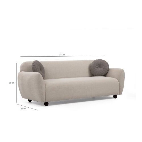  Trosed Eddy 83x86x223cm krem ​​boje Slike