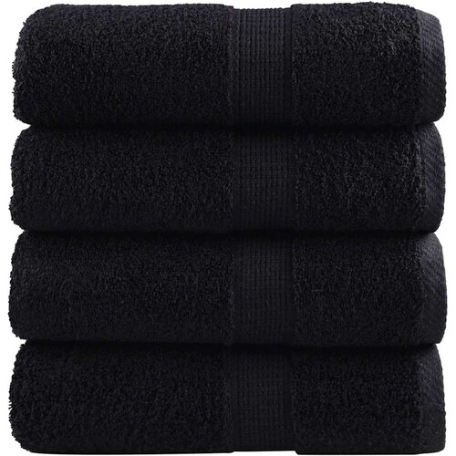 Premium ručnici za goste SOLUND 4 kom. crni 30x50 cm 600 g/m&sup2; Cijene