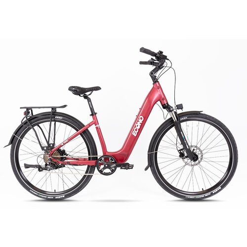  Električni bicikl ECONO Apes CITY EER4 Wine red 2025 (800Wh (23Ah)) - S-M Slike