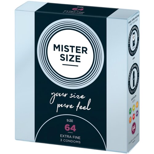 Mister Size tanki kondom - 64mm (3kom) Slike