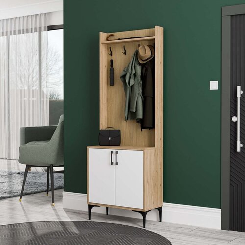 Hanah home čiviluk royal 5002 oakwhite hall stand Slike