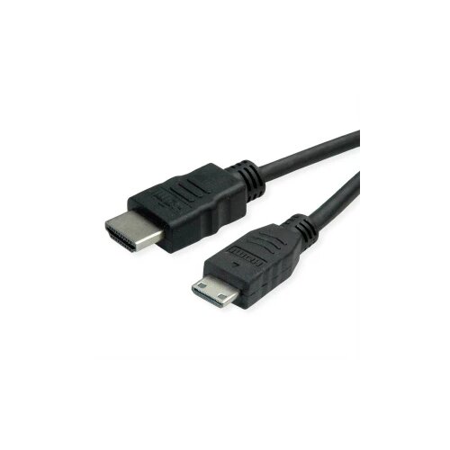 Roline green HDMI priključni kabel HDMI A utikač, HDMI Mini C utikač 2 m crna 11445580 bez halogena HDMI kabel Cijene