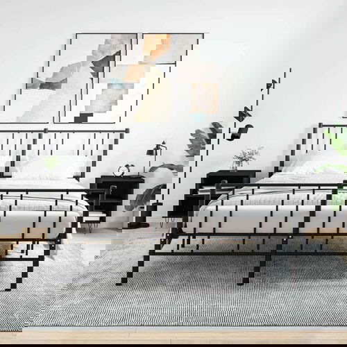  Noćni ormarići 2 kom crni 40 x 30 x 50 cm konstruirano drvo Cijene