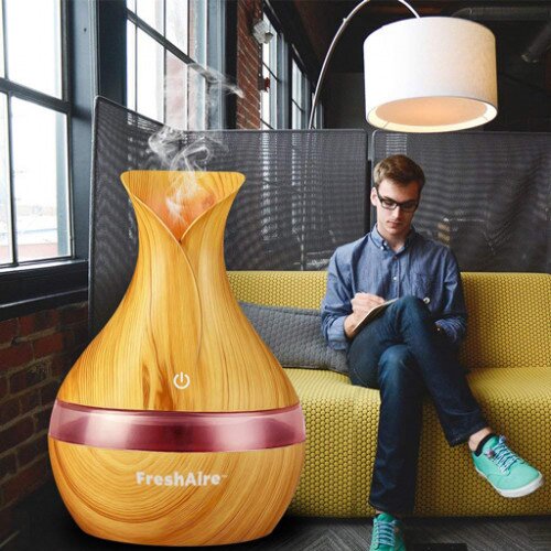 Medisana FreshAire Compact ultrazvučni ovlaživač i difuzer eteričnih ulja-svetli mahagoni Cene