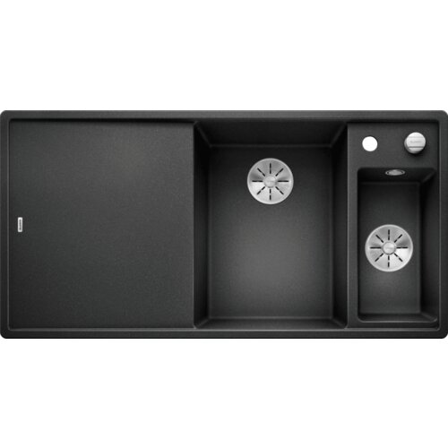 Blanco sudoper AXIA III 6 S InFino SILGRANIT ANTRACIT, daska staklo, BAZEN DESNO, s dalj. upr. Slike