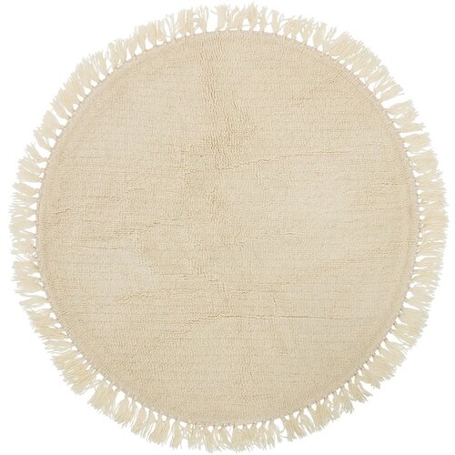 Bloomingville bež vuneni tepih Nature, ⌀ 110 cm Slike