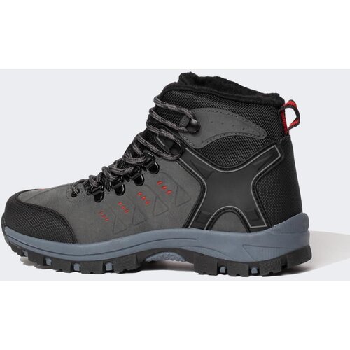 Defacto Boy's Serrated Sole Faux Leather Trekking Boots Cene