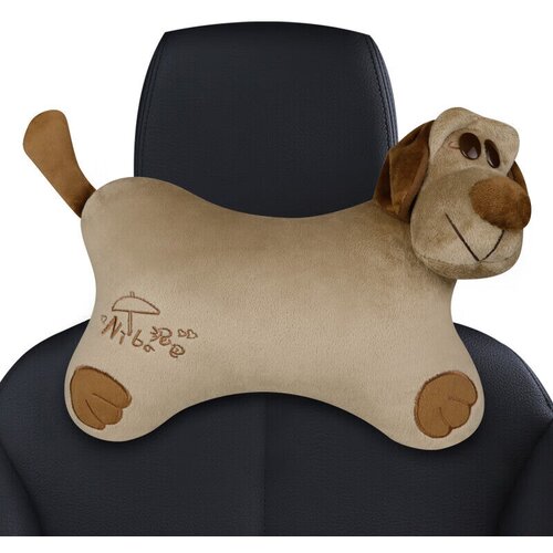  Icaroom Jastuk za vrat u obliku kosti za auto sedi&amp;scaron;te NB-101KT, 34x24 cm, Smeđi Slike