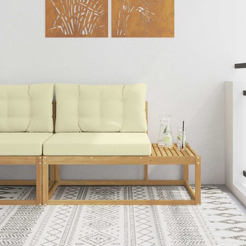 Vanjski krajnji kauč Bijela 115 x 83 x 73 cm Poliester Cijene