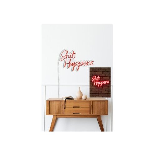 Wallity Shit Happens - Red Red Decorative Plastic Led Lighting Cene