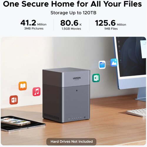 Ugreen 4-Bay Network Attached Storage DH4300 Plus EU Diskless Slike