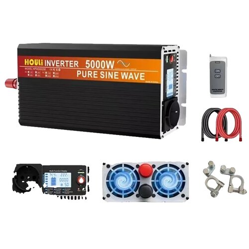 HOULI Inverter, čista sinusna valovna oblika, daljinsko upravljanje, 5000W, 12V, 220-230V, (5000159088) Slike