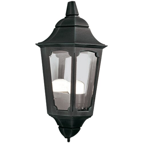 Elstead Lighting Elstead Parish Zunanja stenska svetilka z 1 lučjo, pol-lamperja, črne barve, IP44, E27, (22100196) Cene