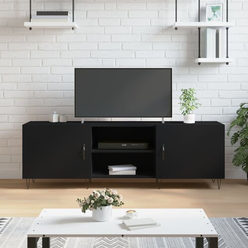 vidaXL TV omarica črna 150x30x50 cm inženirski les Cene