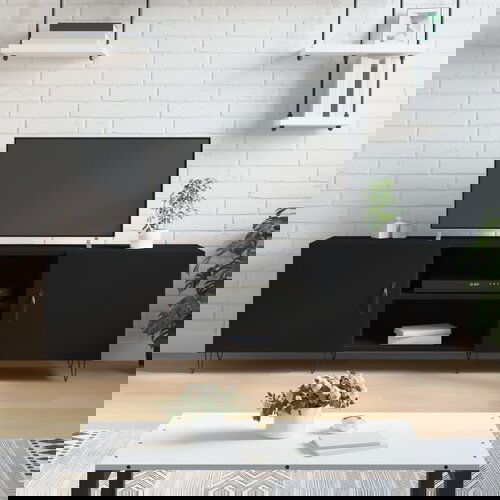 VidaXL TV ormarić crni 150 x 30 x 50 cm od konstruiranog drva Slike
