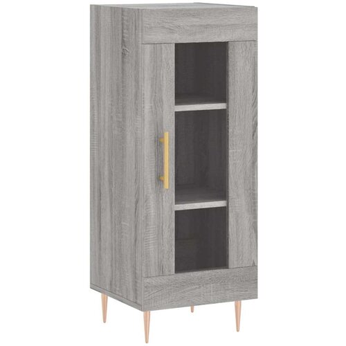 VidaXL Visoka komoda siva sonome 34 5x34x180 cm od konstruiranog drva Slike
