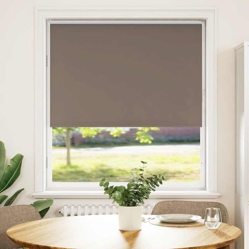 vidaXL Rolo zavjesa Blackout Coffee 110x130 cm Širina tkanine 105,7 cm Cijene