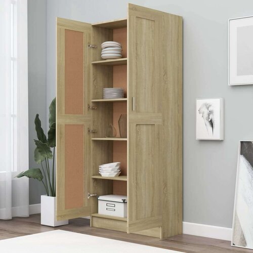  za knjige boja hrasta sonome 82,5x30,5x185,5 cm iverica Slike