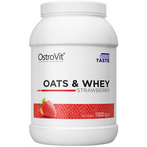 OSTROVIT kombinacija ovsenih pahuljica i proteina surutke oats & whey jagoda 1kg Slike