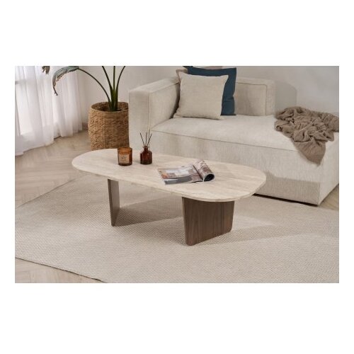 Hanah home Klub stočić Ovalis Travertine Walnut Slike