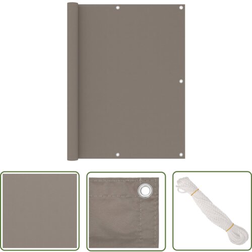 The Living Store Balkonsko platno taupe 120x300 cm oksford blago - Balkonsko Platno, (21742665) Cene