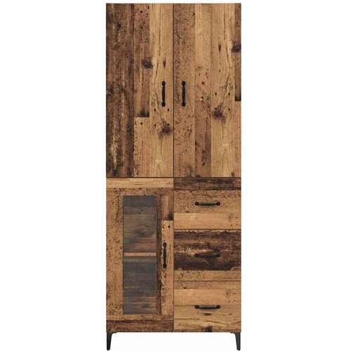  Highboard Staro drvo 69,5 x 34 x 180 cm Konstruirano drvo Slike